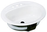 Bootz Azalea Oval 17 in. Lavatory Sink White