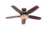 Hunter Fan Builder Deluxe 52 in. 5 blade Indoor New Bronze Ceiling Fan