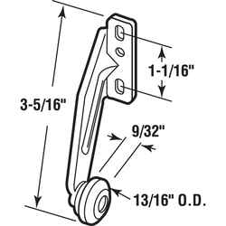 Prime-Line 3-21/64 in. L Steel Drawer Track Roller 1 pk