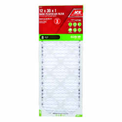 Ace 12 in. W X 30 in. H X 1 in. D Cotton 8 MERV Pleated Air Filter