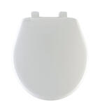 Mayfair Slow Close Round White Plastic Toilet Seat