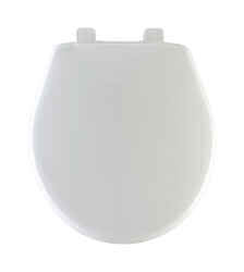 Mayfair Slow Close Round White Plastic Toilet Seat