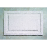 InterDesign 21 in. L x 21 in. W White Microfiber Polyester Bath Rug