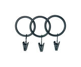 Kenney Matte Black Clip Ring 1 1/4 in. L