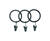 Kenney Matte Black Clip Ring 1 1/4 in. L