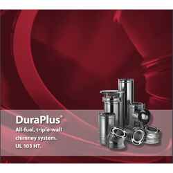 DuraVent 6 in. Dia. x 24 in. L Galvanized Steel Chimney Kit