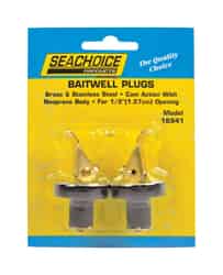 Seachoice 11.5 in. L x 1/2 in. W Deck and Baitwell Plugs 2 pc. Neoprene