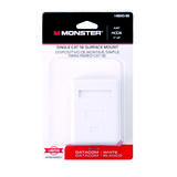 Monster Cable Surface Mount Housing CAT 5E Just Hook It Up