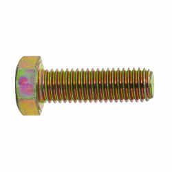 HILLMAN 5/8 in. Dia. x 2 in. L Heat Treated Yellow Dichromate Hex Head Cap Screw 25 box