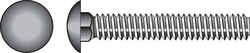 HILLMAN 3/8 Dia. x 5-1/2 in. L Zinc-Plated Steel Carriage Bolt 50 pk