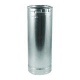 Duravent Rigid Pipe Round 4 in. x 60 in. Type B Galvanized Steel UL