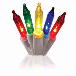 Celebrations Incandescent Incandescent Mini Multicolored 300 ct Icicle Christmas Lights 17.37 ft.