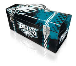 Sainty International 16.25 in. Steel Philadelphia Eagles Art Deco Tool Box 7.75 in. H x 7.1 in.