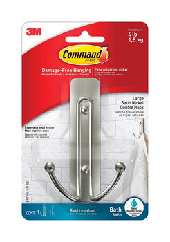 3M Command Large Plastic 4.03 in. L 1 pk Hook