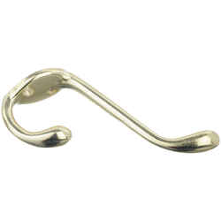 Ace Bright Brass Gold Brass Large Garment 3-1/2 in. L 1 pk Hook