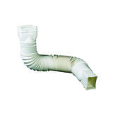 Amerimax Flex-A-Spout 4.5 inch H X 4.5 inch W X 55 inch L White Vinyl Downspout Extension