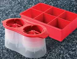 Sharper Image Ice Molds for Drinks Red