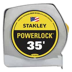 Stanley PowerLock 35 ft. L x 1 in. W Yellow Tape Measure 1 pk