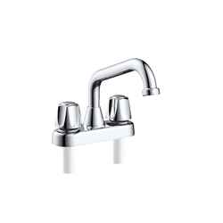 Home Plus Classic 2 Handle Utility Faucet Chrome Metal / Plastic