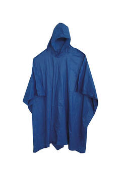 Boss Vinyl Rain Poncho One Size Fits All Blue