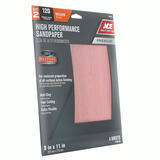 Ace 11 in. L X 9 in. W 120 Grit Aluminum Oxide Sandpaper 4 pk