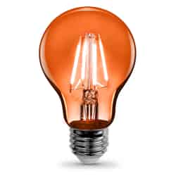 Feit Electric Filament A19 E26 (Medium) LED Bulb Orange 30 Watt Equivalence 1 pk