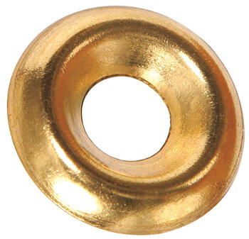 HILLMAN Brass-Plated Brass 8 mm Countersunk Finish Washer 100 pk