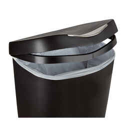 Umbra 13 gal. Black Step On Wastebasket