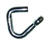 Baron Large Zinc-Plated Silver Steel 1/2 in. L 3500 lb. 1 pk Hook