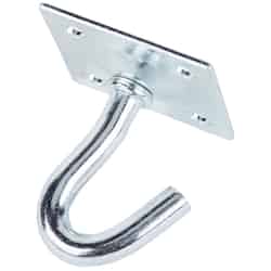 Ace Small Zinc-Plated Steel 1.75 in. L Silver 1 pk Clothesline Hook Plate Type 200 lb.