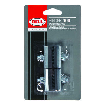 Bell Sports Binder 100 Rubber Bike Brake Pads Black/Silver