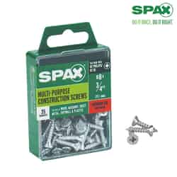SPAX No. 8 x 3/4 in. L Phillips/Square Flat Zinc-Plated Steel Multi-Purpose Screw 35 each