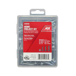 Ace Assorted Sizes x Assorted in. L Phillips Pan Head Steel Sheet Metal Screw Kit 94 pk
