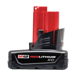 Milwaukee M12 REDLITHIUM XC 12 V 3 Ah Lithium-Ion High Capacity Battery Pack 2 pc