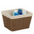 Honey Can Do 8 in. H x 10 in. L x 12 in. W Brown Rope Basket