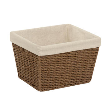 Honey Can Do 8 in. H x 10 in. L x 12 in. W Brown Rope Basket