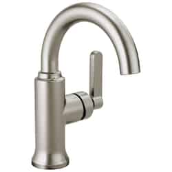 Delta Alux Single Handle Lavatory Faucet 4 in. Brushed Nickel