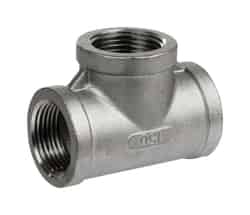 Smith Cooper 1-1/2 in. Dia. x 1-1/2 in. Dia. x 1-1/2 in. Dia. FPT To FPT To FPT Stainless Steel T