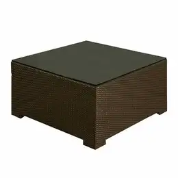 North Cape Cabo Willow Coffee Table with Glass Top
