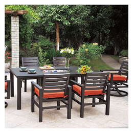 Hanamint Sherwood 7-Piece 44"X68" Dining Set