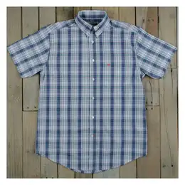 Southern Marsh Men's Catawba Plaid Short Sleeve Dress Shirt