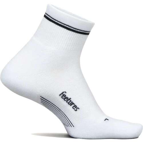 Feetures Elite Max Cushion Quarter LE Stripe Socks alt image view 2