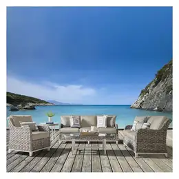 South Sea Rattan Grand Isle 4-Piece Deep Seating Set