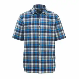 Woolrich Men's Eco Rich Midway Yarn-dye Short Sleeve Shirt