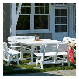 Seaside Casual Shellback 5-Piece 56" Square Dining Set