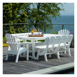 Seaside Casual Shellback 5-Piece 72"X42" Dining Set