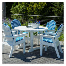 Seaside Casual Shellback 5-Piece 48" Round Table Dining Set