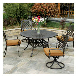 Hanamint Berkshire 48" Table 5-Piece Dining Set