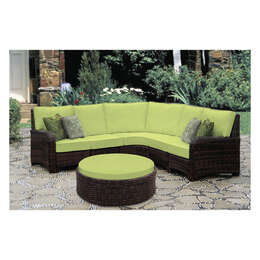 South Sea Rattan Saint Tropez 6-Piece Wicker Sectional
