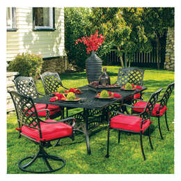 Hanamint Berkshire Rectangle Table 7-Piece Dining Set